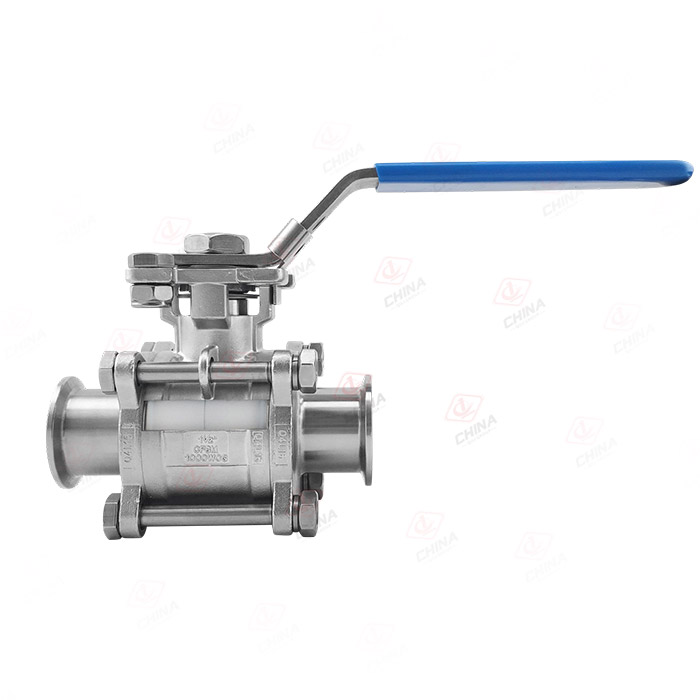 卫生级三片式高平台全包无滞留球阀/3A焊接