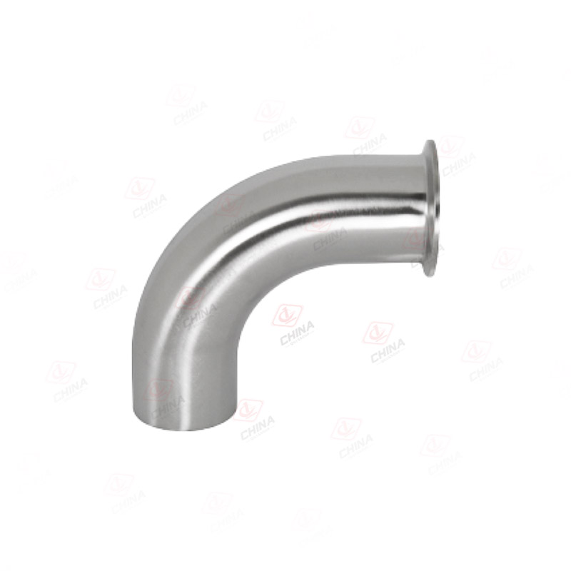 一端焊接一端快装90°弯头